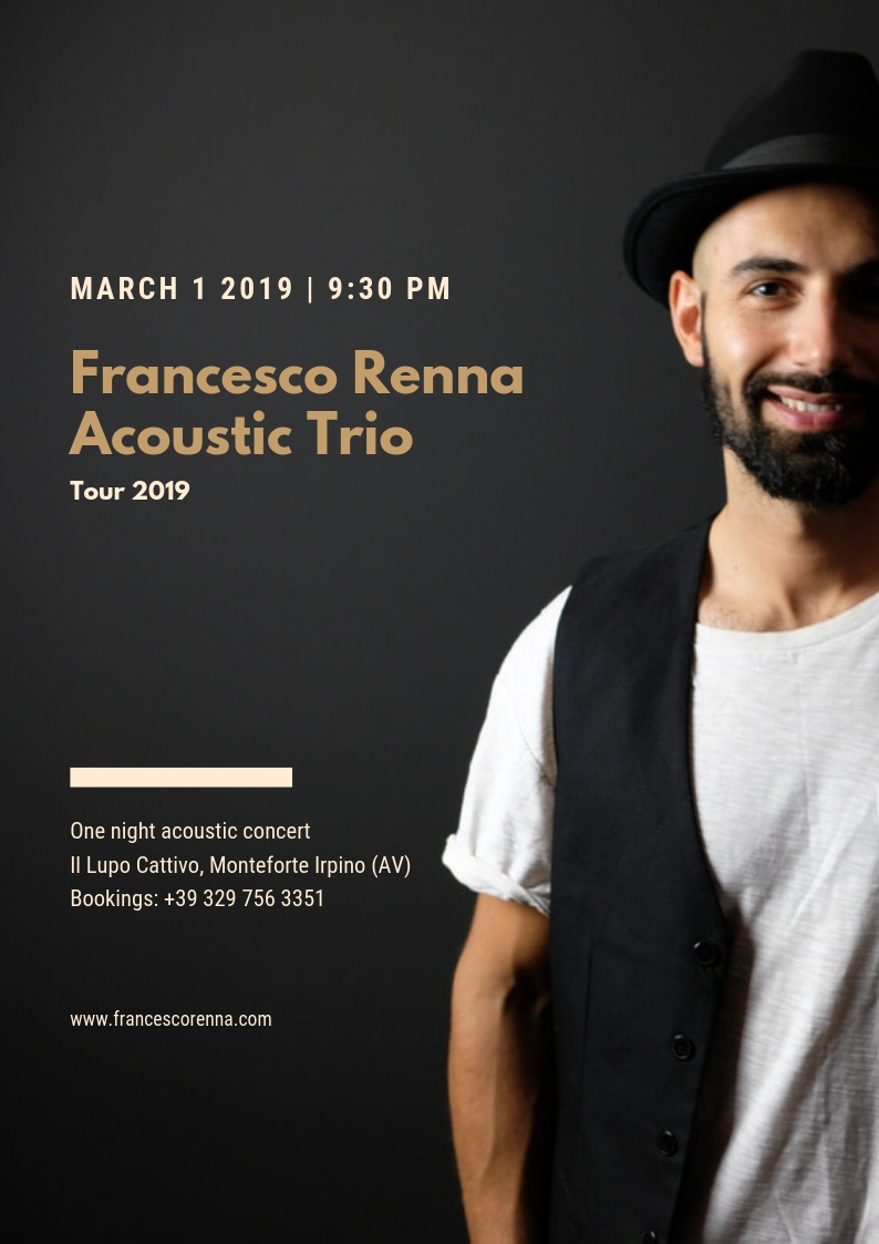 Francesco Renna Trio live a Il Lupo Cattivo, Monteforte Irpino (AV)