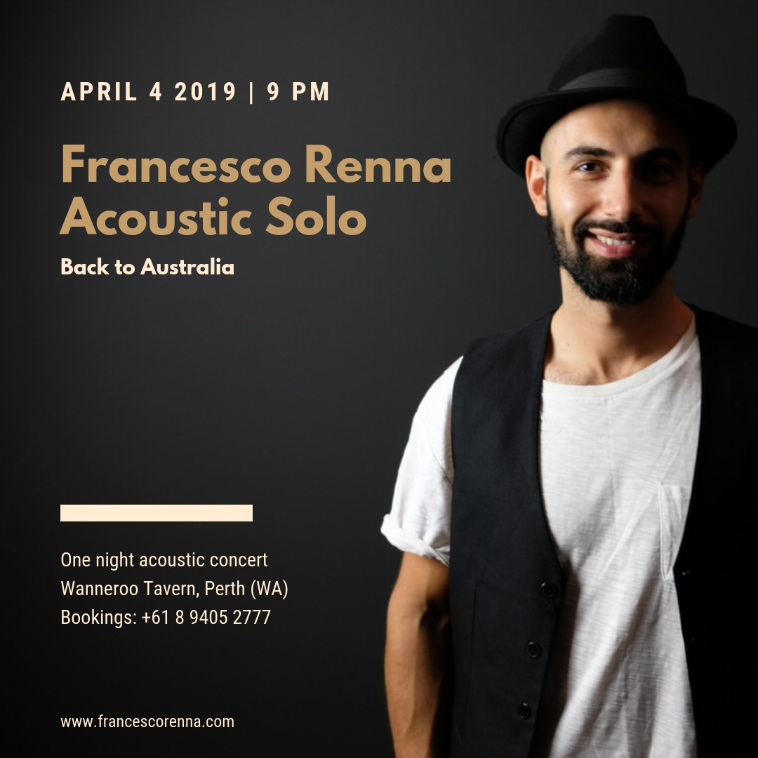Francesco Renna - Back to Australia